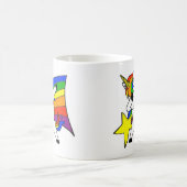 Mug Licorne étoile arc-en-ciel Dabbing (Centre)