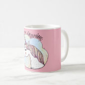 Mug Licorne Fantaisiste Continue à Rêver (Devant droit)