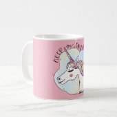 Mug Licorne Fantaisiste Continue à Rêver (Devant gauche)