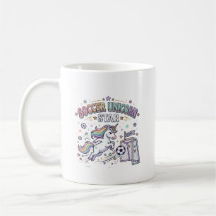 Mug Licorne Football Licorne Étoile Drôle Conception V
