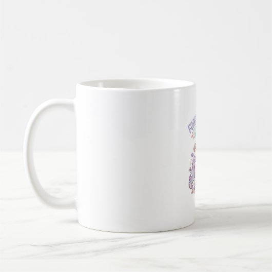 Mug Licorne Forest Forager Licorne Conception Graphiqu (Gauche)