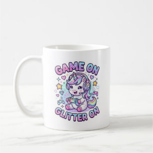 Mug Licorne Jeu Sur Paillettes Sur Graphisme Marchandi