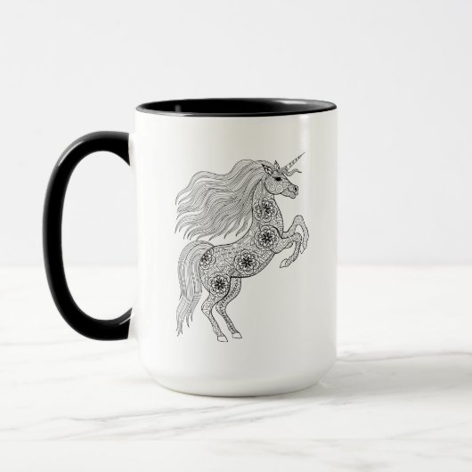 Mug Licorne magique inspirée (Gauche)