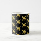 Mug licorne magique, licorne or, tendance (Centre)