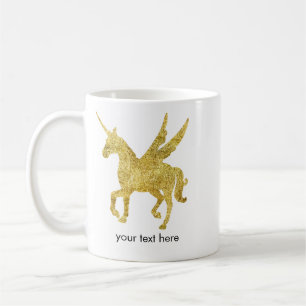 Mug licorne magique, licorne or, tendance