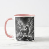 Mug Licorne majestueuse dans une forêt enchantée. (Gauche)