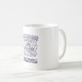 Mug Licorne Mathicorne Mode Charmant Fond Blanc D (Devant droit)