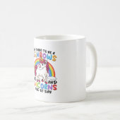 Mug Licorne Mignonne Arc-en-ciel Drôle (Devant droit)