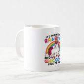 Mug Licorne Mignonne Arc-en-ciel Drôle (Devant gauche)