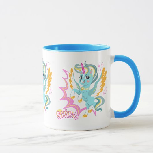 Mug Licorne mignonne et puissante (Droite)