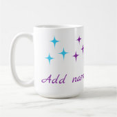 Mug Licorne Mignonne & Étoiles (Gauche)