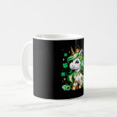 Mug Licorne Mignonne Trèfle Fête de la Saint-Patrick (Devant gauche)