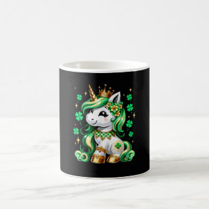 Mug Licorne Mignonne Trèfle Fête de la Saint-Patrick
