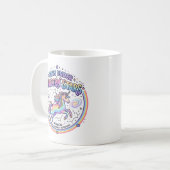 Mug Licorne née sous les étoiles de licorne Impression (Devant gauche)