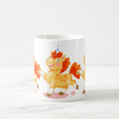 Mug Licorne orange drôle (Centre)