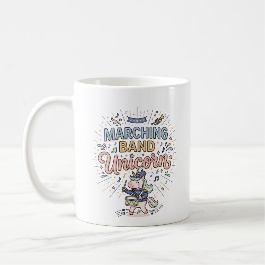 Mug Licorne Orchestre Licorne Impression Marché Prêt (Gauche)
