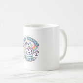 Mug Licorne Pixel Licorne Puissance Conception Graphiq (Devant droit)