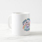 Mug Licorne Pixel Licorne Puissance Conception Graphiq (Devant gauche)