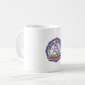Mug Licorne Pixel Licorne Puissance VÊTEMENTS PRÊT POD (Devant gauche)