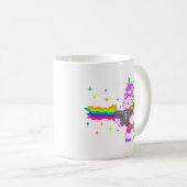 Mug Licorne pourpre - arme à feu (Devant droit)