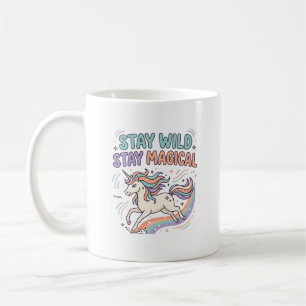 Mug Licorne Reste Sauvage Reste Magique Produit Branch
