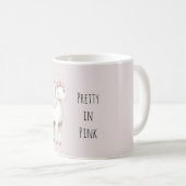 Mug Licorne rose mignonne (Devant droit)