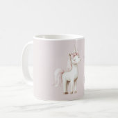 Mug Licorne rose mignonne (Devant gauche)