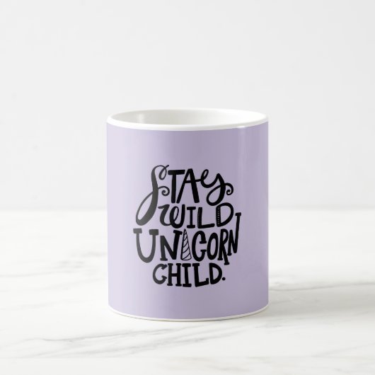 Mug Licorne Sauvage Violet Lavande (Centre)