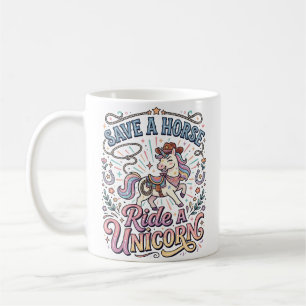 Mug Licorne Sauve un Cheval Monte une Licorne Impressi