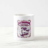 Mug Licorne Skateboarding Licorne Stylée Fond Blanc (Centre)