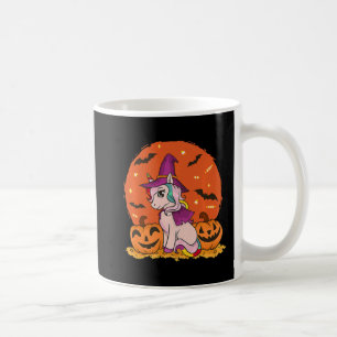 Mug Licorne sorcière drôle d'Halloween Citrouille de s