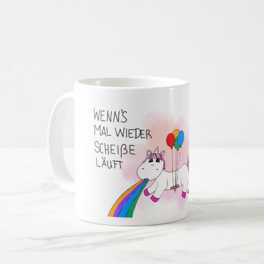 Mug Licorne vomissante (Devant gauche)