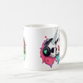 Mug Licorne Zombie Mignonne Dj Rave Edm (Devant droit)