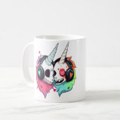Mug Licorne Zombie Mignonne Dj Rave Edm (Devant gauche)