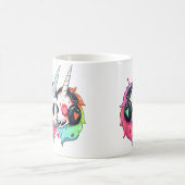 Mug Licorne Zombie Mignonne Dj Rave Edm (Centre)