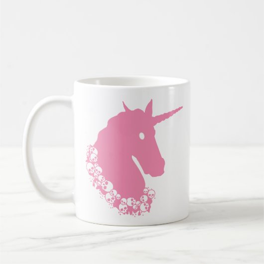 Mug Licorne Zombie Rose (Gauche)