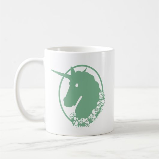 Mug Licorne Zombie Verte (Gauche)
