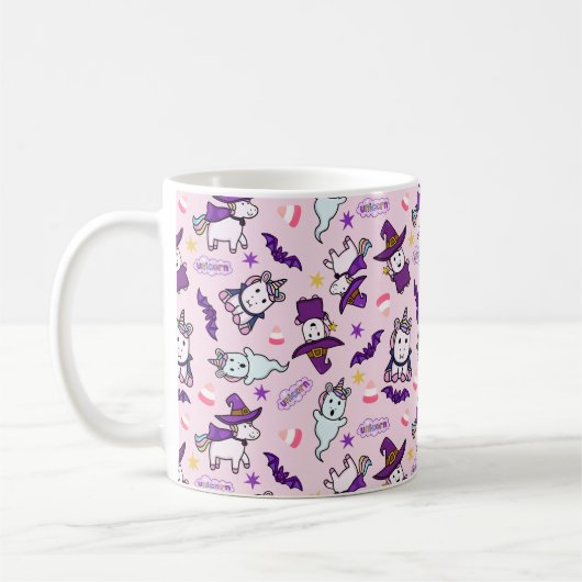 Mug Licornes d'Halloween (Gauche)