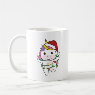 Mug Licornes Noël Animaux Hiver Fêtes Licornes