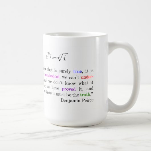 Mug L'identité d'Euler (Droite)