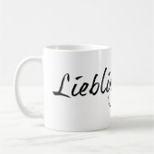 Mug Lieblingspapa - schwarzer Schriftzug 00001 (Gauche)