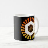 Mug Lien Chainlink Crypto Devise Cercle Orange Sunse (Devant droit)
