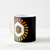Mug Lien Chainlink Crypto Devise Cercle Orange Sunse (Devant gauche)