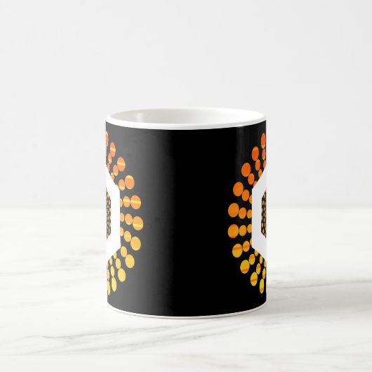 Mug Lien Chainlink Crypto Devise Cercle Orange Sunse (Centre)