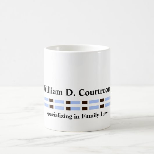 Mug Liens Bleus Professionnels Minimalistes (Centre)
