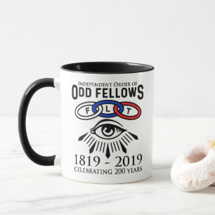 Mug Liens de camarades impairs et anniversaire d'oeil