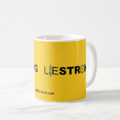 Mug LIESTRONG - Lance Armstrong (Devant droit)