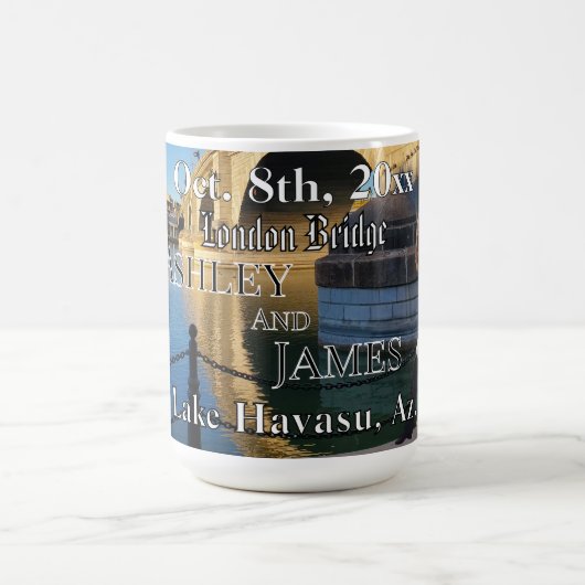 Mug Lieu de Mariage London Bridge (Centre)