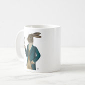 Mug Lièvre en Manteau Turquoise 2 (Devant gauche)