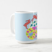 Mug Lièvres bondissants (Devant gauche)